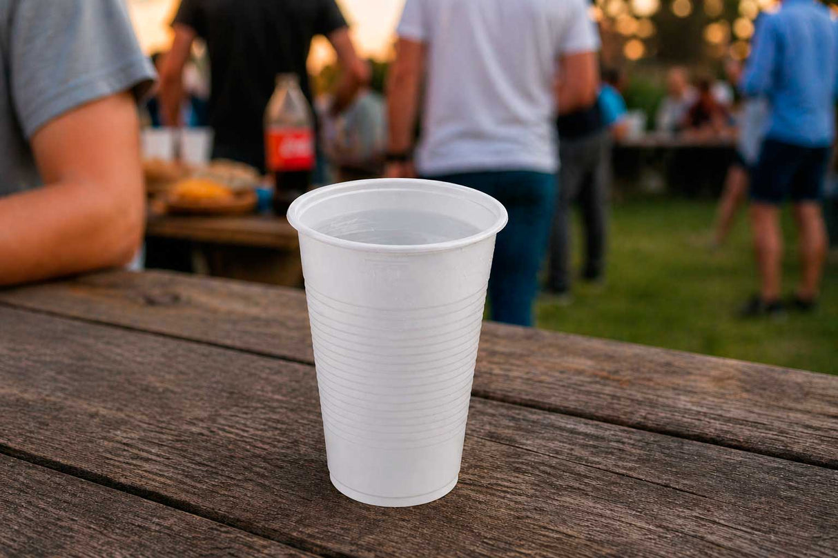 Vaso Reutilizable PP 220cc Blanco
